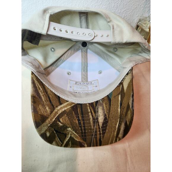 Ducks Unlimited Beige Camo Brim Hat Adjustable Snapback Cap Outdoors - Picture 4 of 6